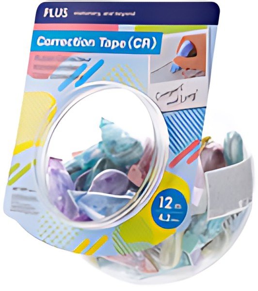 PLUS JAPAN Rouleau correcteur "CR", 4,2mm x 12m, dans bocal