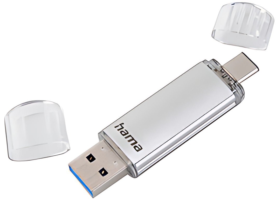 hama Clé USB 3.0/3.1 "C-Laeta", 64 GB, argent