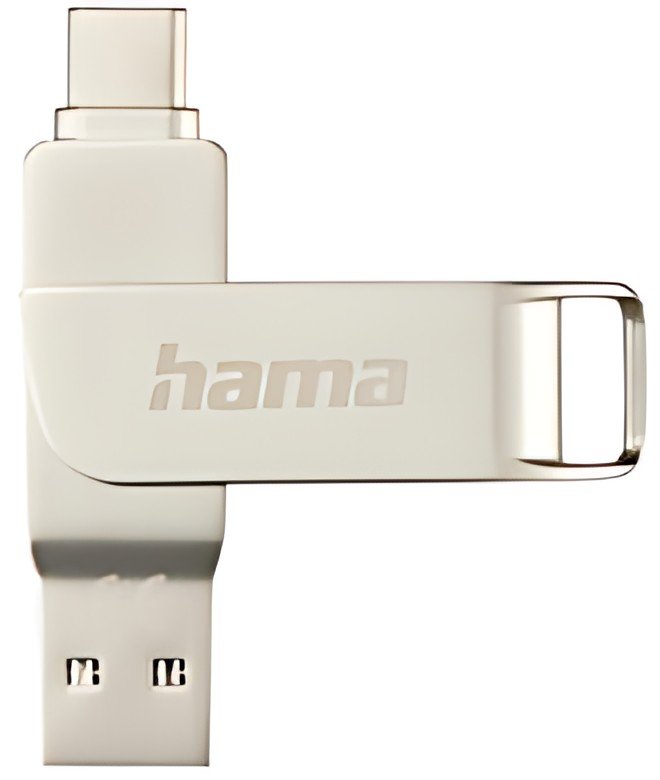 hama Clé USB 3.0/3.1 "C-Rotate Pro", 256 GB, argent