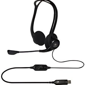 Logitech PC Headset 960 USB, noir, port USB