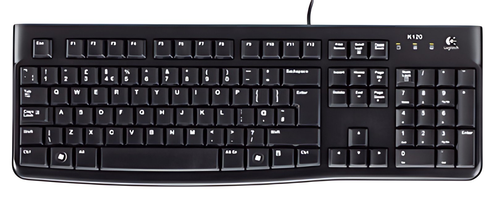 Clavier Logitech K120, filaire, port USB