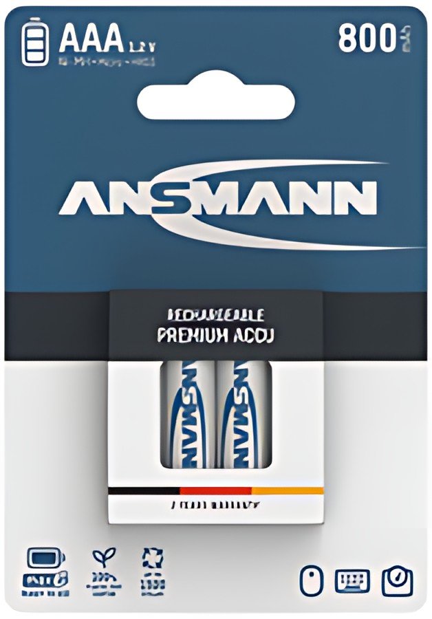 ANSMANN Pile rechargeable NiMH maxE, Micro (AAA), 800 mAh