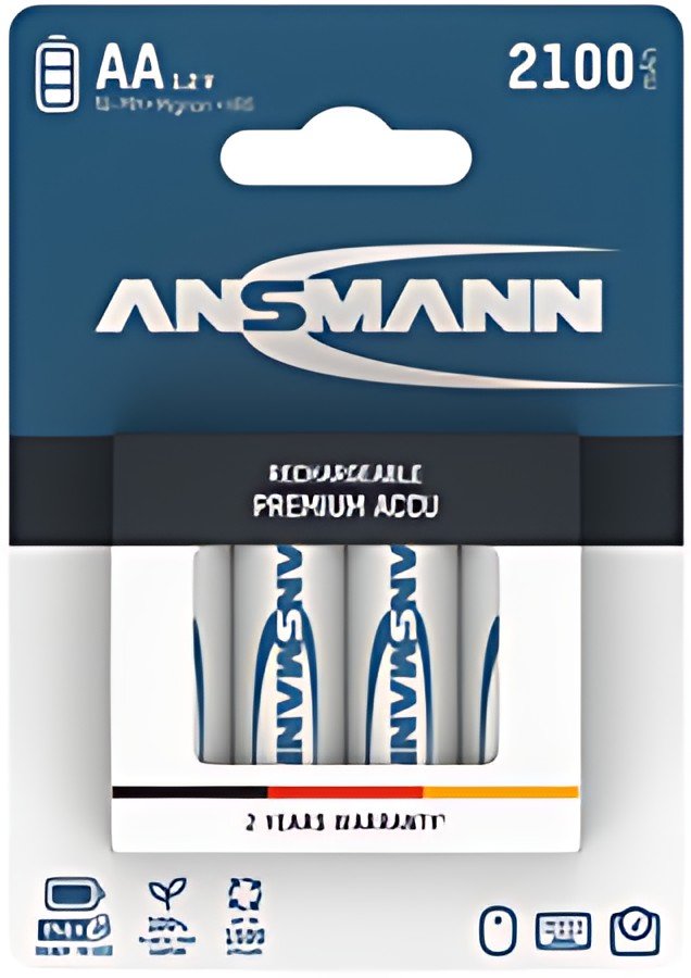 ANSMANN Pile rechargeable NiMH maxE, Mignon (AA), 2.100 mAh