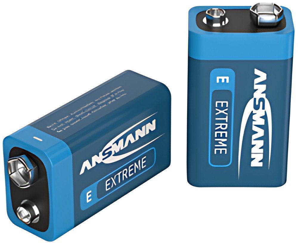 ANSMANN EXTREME LITHIUM E-bloc 9V (6AM6), 10,8V, 600 mAh