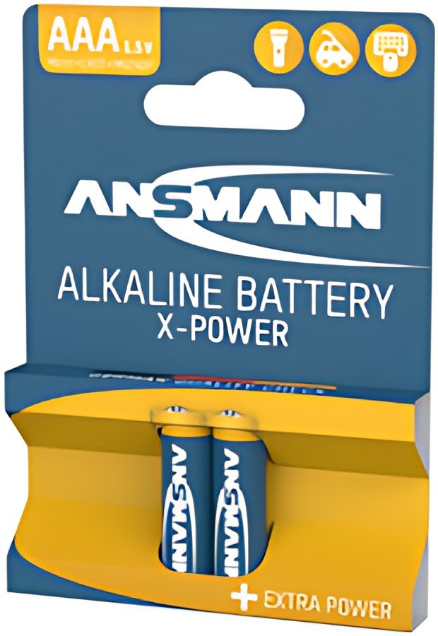 ANSMANN Pile alcaline "X-Power", Micro AAA, blister de 2