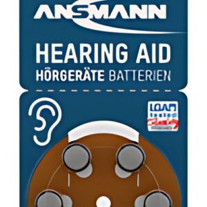 ANSMANN Pile bouton zinc-air 312 (PR-41), blister de 6