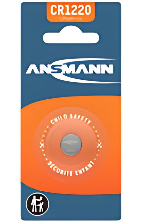 ANSMANN Pile bouton au lithium "CR1220", 3,0 V, blister d'1