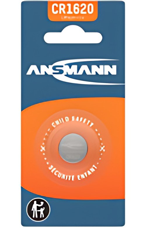 ANSMANN Pile bouton au lithium "CR1620", 3,0 Volt, blister