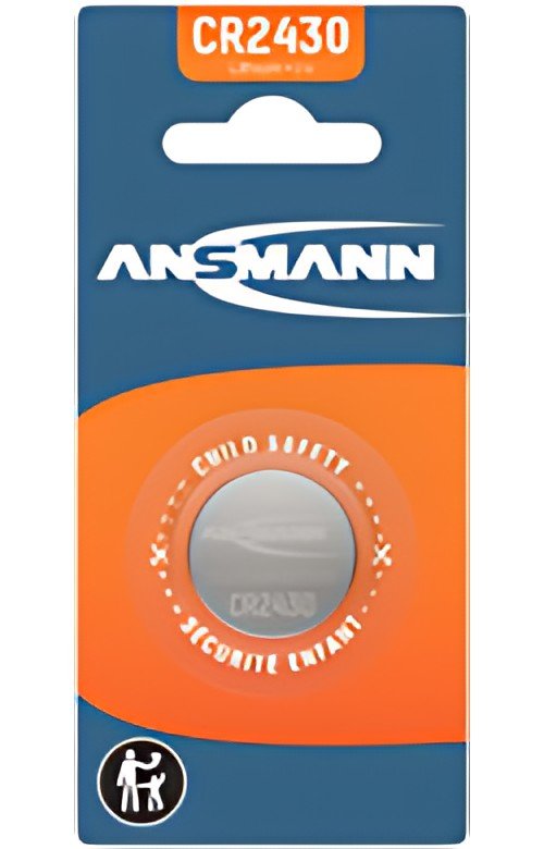 ANSMANN Pile bouton au lithium "CR2430", 3,0 Volt, blister
