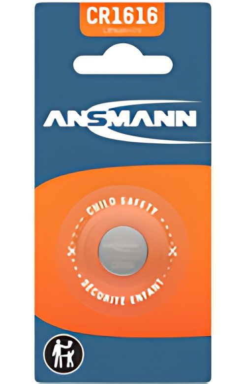 ANSMANN Pile bouton au lithium "CR1616", 3,0 Volt, blister