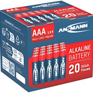 ANSMANN Pile alcaline "RED", Micro AAA, blister de 20