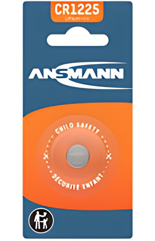 ANSMANN Pile bouton au lithium CR1225, 3 Volt, blister d'1