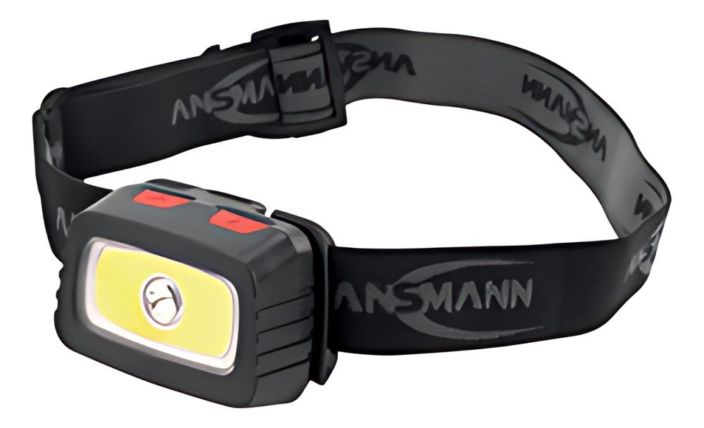 ANSMANN Lampe frontale LED HD200B, 200 Lumen, IP44