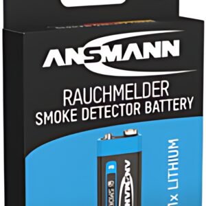 ANSMANN Pile au lithium, durée de vie 10 ans, E-bloc (9V)