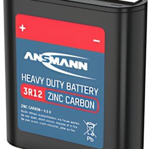 ANSMANN Pile plate au zinc/carbone, 3R12, 4,5 Volt