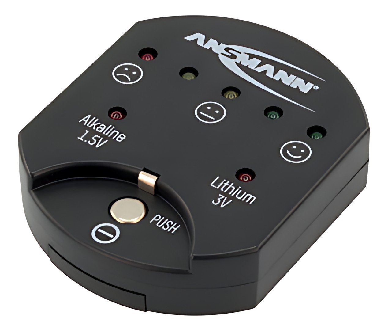 ANSMANN Testeur de piles, pour piles boutons, noir