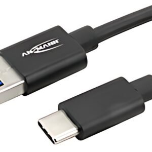 ANSMANN Câble de données & de charge, USB-A - USB-C, noir