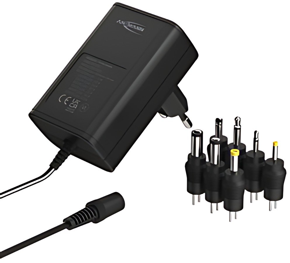 ANSMANN Bloc secteur universel APS 1000, 12 W / 3-12 V, noir