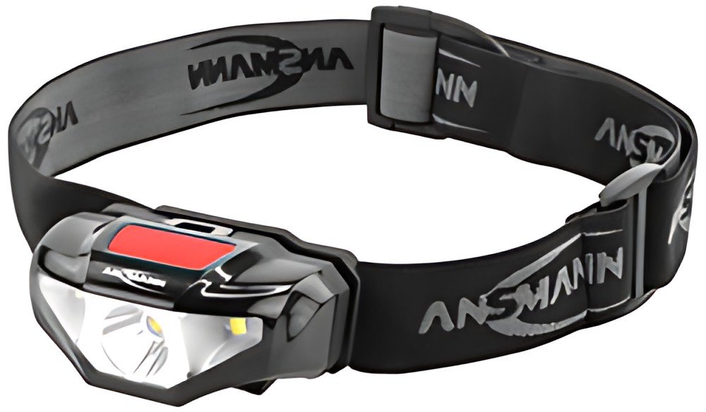 ANSMANN Lampe frontale LED, HD70B, 65 lumens, IP44, noir