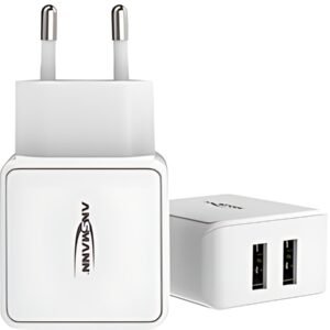 ANSMANN Chargeur USB Home Charger HC212, 2x port USB, blanc
