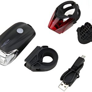 ANSMANN Set d'éclairage LED pour vélo Bikelight Combo 40 Lux
