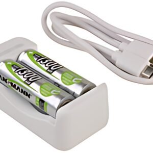 ANSMANN Chargeur de piles Basic II, 2x piles AA 1.300 mAh