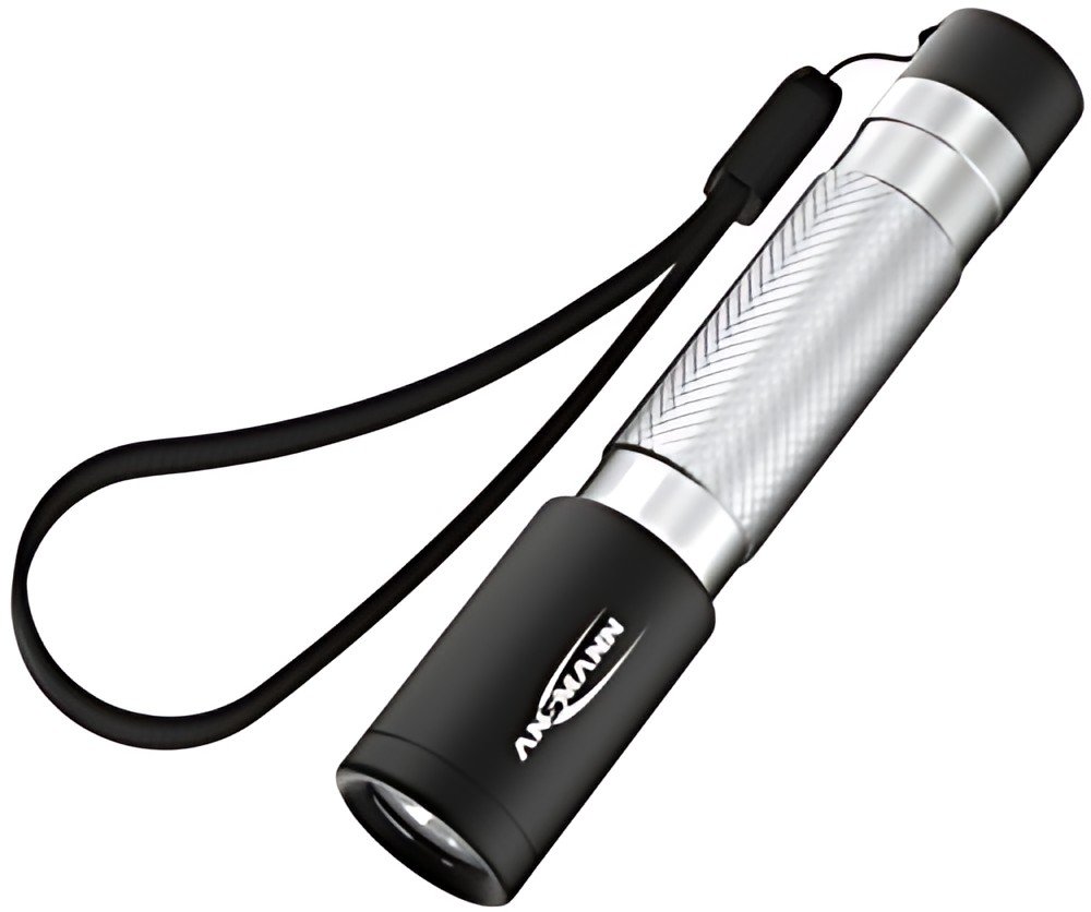 ANSMANN Lampe de poche LED, Daily Use 50B, argent/noir