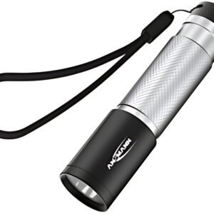 ANSMANN Lampe de poche LED, Daily Use 70B, argent/noir