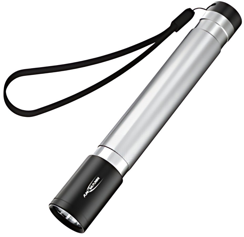 ANSMANN Lampe de poche LED, Daily Use 150B, argent/noir