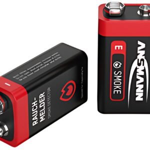 ANSMANN Pile alcaline, E-bloc 6LR61, 9 Volt, pack de 6