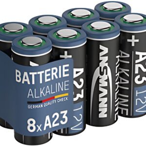 ANSMANN Pile alcaline A23/LR23, 12 V, en lot de 8