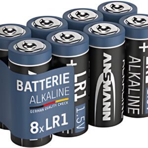 ANSMANN Pile alcaline LR1, 1,5 V, en lot de 8