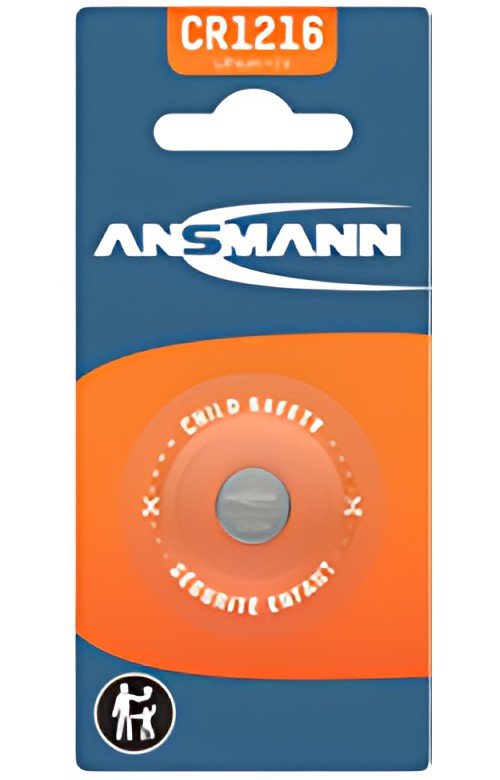 ANSMANN Pile bouton au lithium CR1216, 3 Volt, blister d'1