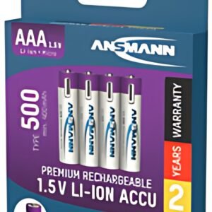 ANSMANN Piles Li-Ion micro AAA avec prise USB-C femelle