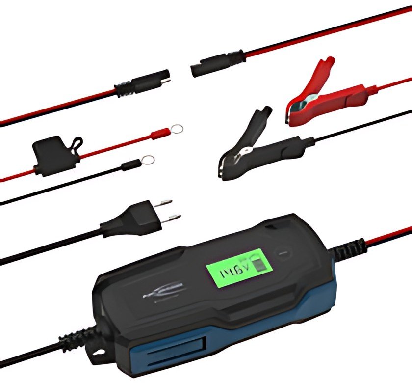 ANSMANN Chargeur de batterie BC, 6-12V/4A, noir/bleu