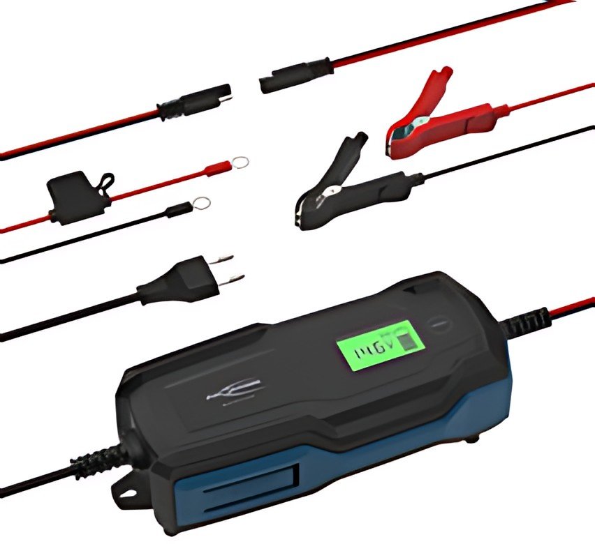 ANSMANN Chargeur de batterie BC, 6-12V/6A, noir/bleu