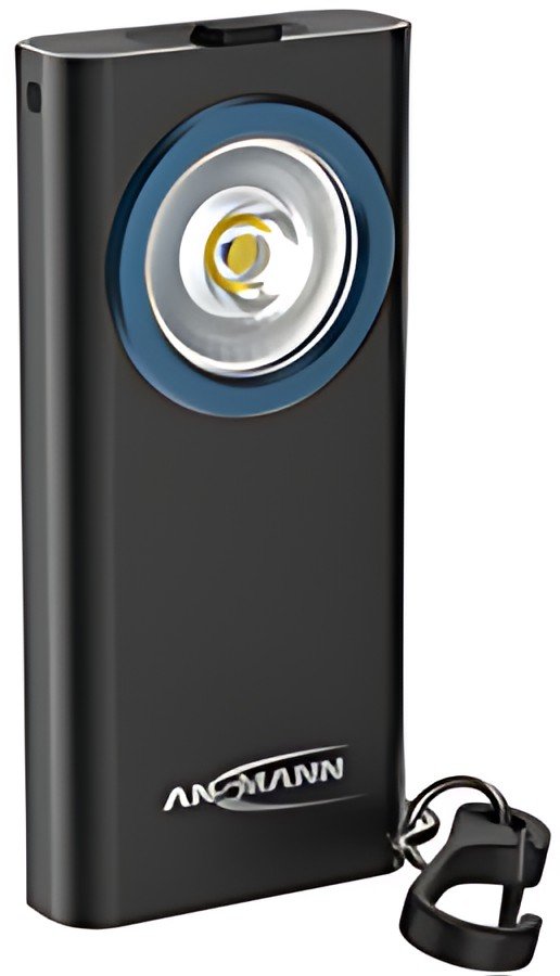 ANSMANN Lampe porte-clés ML400R avec fonction boost, noir