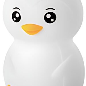 ANSMANN veilleuse en silicone Pingouin Leon, blanc
