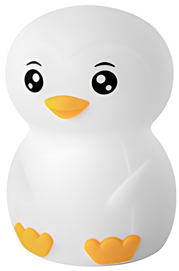 ANSMANN veilleuse en silicone Pingouin Leon, blanc