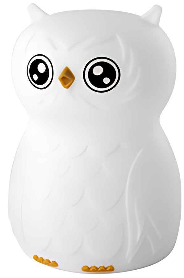 ANSMANN Veilleuse en silicone Hibou Finn, blanc