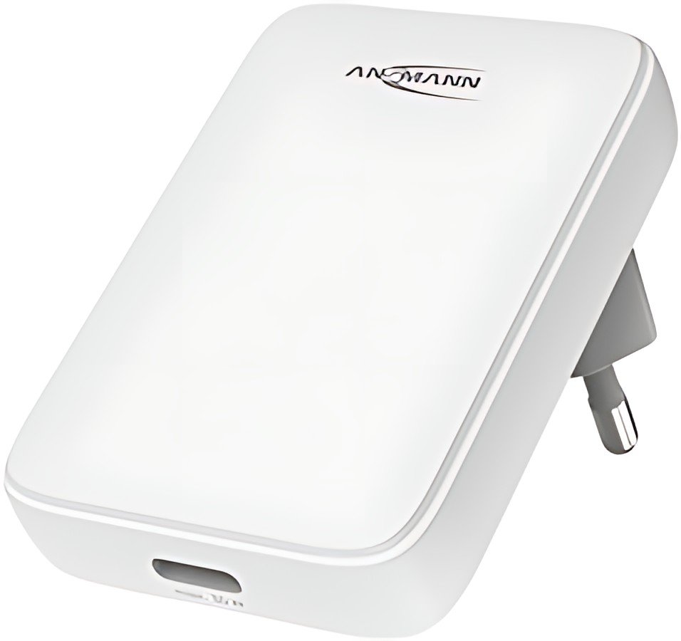ANSMANN Chargeur secteur USB 130PD, plat, blanc