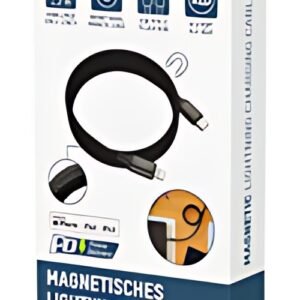 ANSMANN Câble magnétique charge et données, USB-C-Lightning