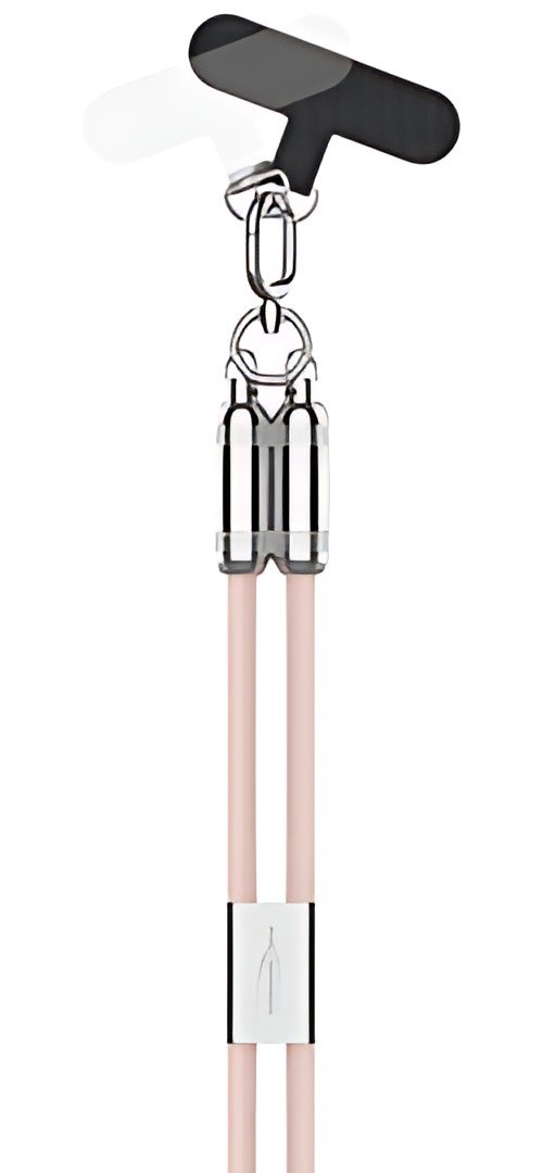 ANSMANN Bandoulière/câble pour smartphone, USB-C, rose