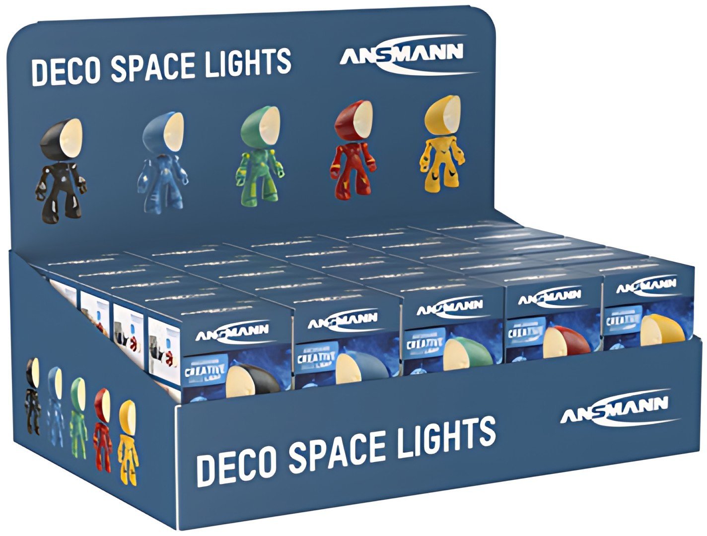 ANSMANN Lampe LED DECO SPACE LIGHT, présentoir de 25