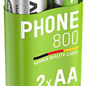 ANSMANN Pile Dect NiMH, Mignon AA, 1.800 mAh, blister de 2