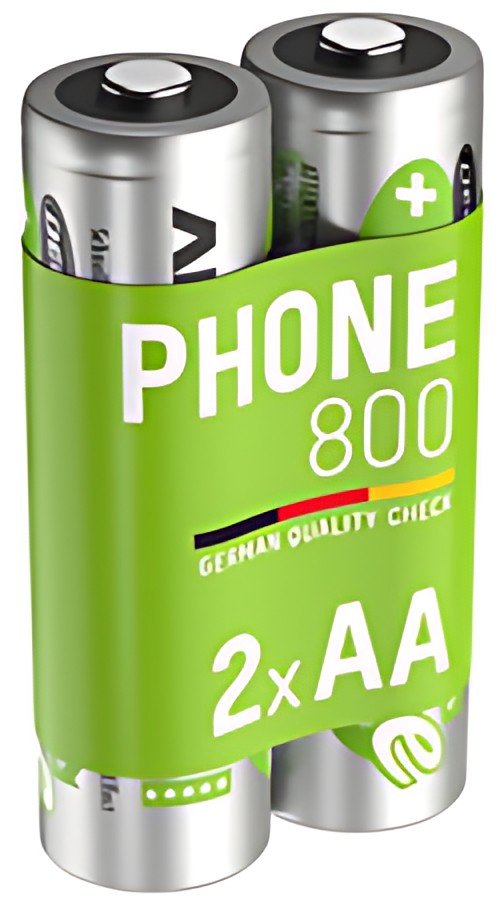 ANSMANN Pile Dect NiMH, Mignon AA, 1.800 mAh, blister de 2
