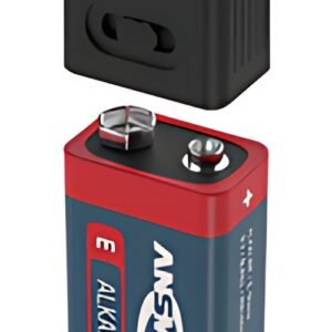ANSMANN Mini lampe LED ACTION avec pile 9V, noir