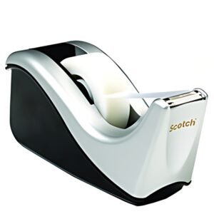 3M Scotch Dévidoir de bureau C60, rabattable, noir / argent