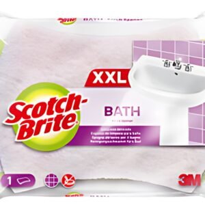Scotch-Brite Eponge de nettoyage Bath XXL, rose/blanc