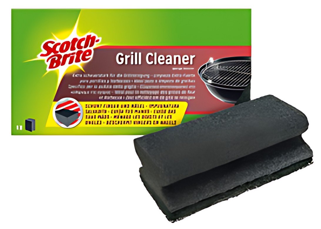 Scotch-Brite Eponge de nettoyage pour BBQ, couleur: noir
